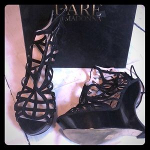 Truth Or Dare lace up wedge